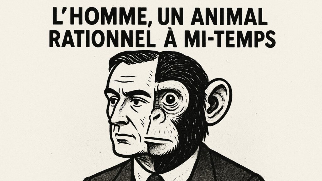 L’homme, un animal rationnel à mi-temps