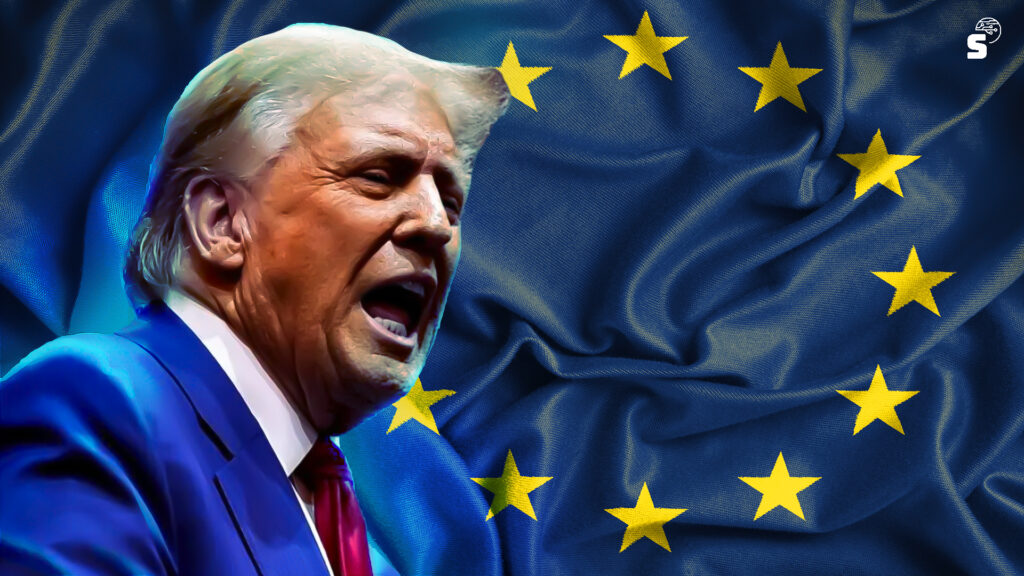 Europe punching ball de Trump