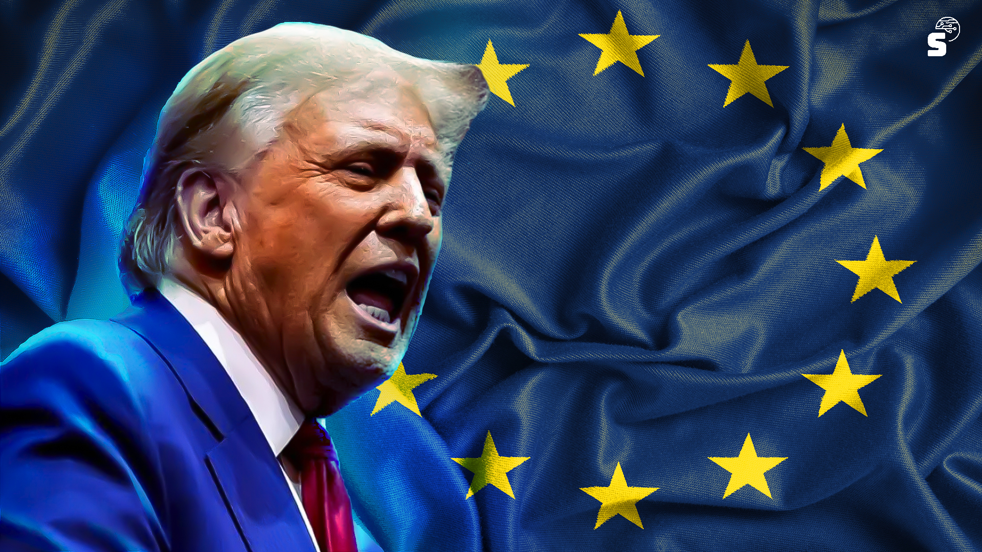 Europe punching ball de Trump