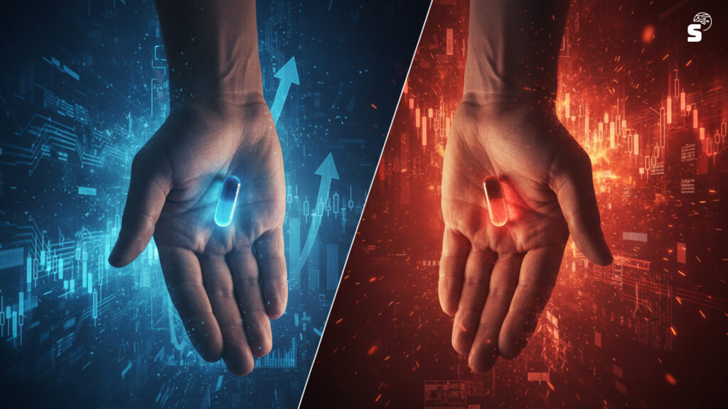 Bourse : pilule bleue ou pilule rouge ? (Synapses)